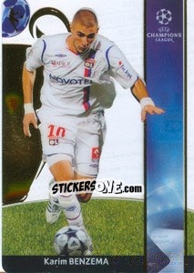 Sticker Karim Benzema - UEFA Champions League 2008-2009. Trading Cards n. 143 - Panini