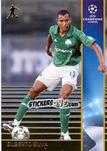 Sticker Gilberto Silva - UEFA Champions League 2008-2009. Trading Cards n. 155 - Panini