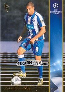 Sticker Lisandro Lopez - UEFA Champions League 2008-2009. Trading Cards n. 164 - Panini