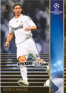 Sticker Sergio Ramos - UEFA Champions League 2008-2009. Trading Cards - Panini