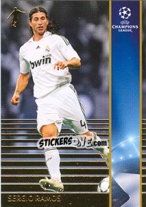 Sticker Sergio Ramos - UEFA Champions League 2008-2009. Trading Cards n. 174 - Panini