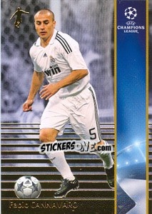 Sticker Fabio Cannavaro - UEFA Champions League 2008-2009. Trading Cards - Panini