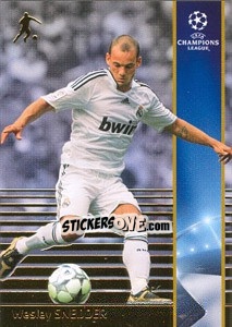 Sticker Wesley Sneijder - UEFA Champions League 2008-2009. Trading Cards n. 176 - Panini