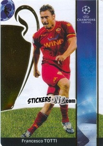 Sticker Francesco Totti - UEFA Champions League 2008-2009. Trading Cards n. 185 - Panini