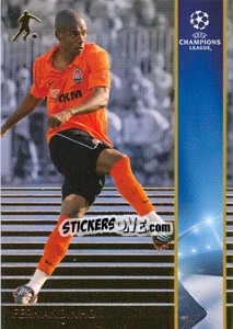 Sticker Fernandinho - UEFA Champions League 2008-2009. Trading Cards n. 190 - Panini
