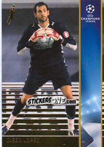 Cromo Diego Lopez - UEFA Champions League 2008-2009. Trading Cards n. 208 - Panini