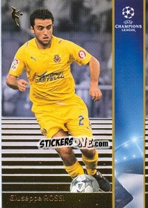 Sticker Giuseppe Rossi - UEFA Champions League 2008-2009. Trading Cards n. 212 - Panini