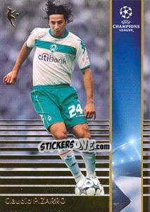 Cromo Claudio Pizarro - UEFA Champions League 2008-2009. Trading Cards - Panini