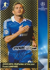 Sticker Frank Lampard - UEFA Champions League 2008-2009. Trading Cards n. 231 - Panini