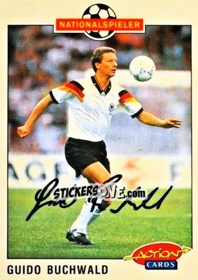 Sticker Guido Buchwald - Bundesliga Fussball 1992-1993 Action Cards n. 4 - Panini