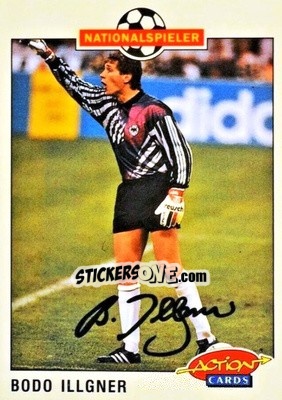 Sticker Bodo Illgner - Bundesliga Fussball 1992-1993 Action Cards - Panini