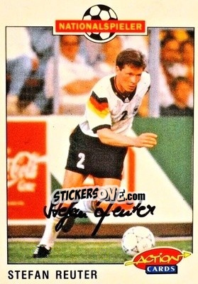 Figurina Stefan Reuter - Bundesliga Fussball 1992-1993 Action Cards - Panini