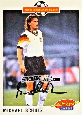 Sticker Michael Schulz - Bundesliga Fussball 1992-1993 Action Cards n. 19 - Panini