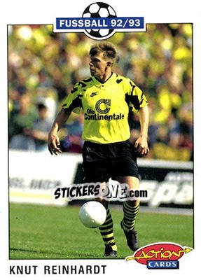 Sticker Knut Reinhardt - Bundesliga Fussball 1992-1993 Action Cards n. 47 - Panini