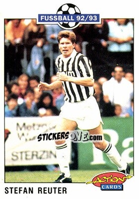 Figurina Stefan Reuter - Bundesliga Fussball 1992-1993 Action Cards - Panini