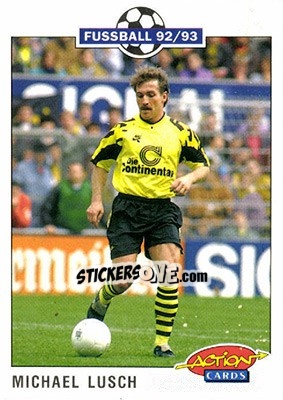 Cromo Michael Lusch - Bundesliga Fussball 1992-1993 Action Cards - Panini