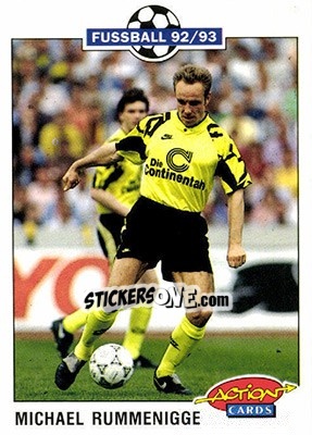 Sticker Michael Rummenigge - Bundesliga Fussball 1992-1993 Action Cards n. 55 - Panini