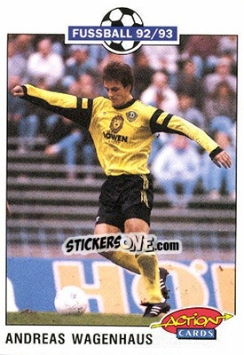 Figurina Andreas Wagenhaus - Bundesliga Fussball 1992-1993 Action Cards - Panini