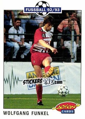 Cromo Wolfgang Funkel - Bundesliga Fussball 1992-1993 Action Cards n. 102 - Panini