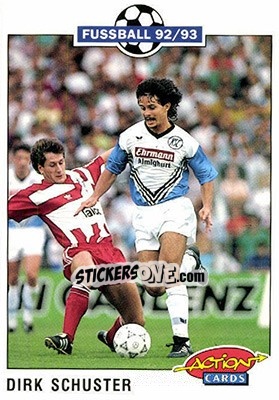 Cromo Dirk Schuster - Bundesliga Fussball 1992-1993 Action Cards - Panini