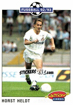 Sticker Horst Heldt - Bundesliga Fussball 1992-1993 Action Cards n. 124 - Panini