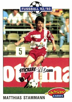 Cromo Matthias Stammann - Bundesliga Fussball 1992-1993 Action Cards n. 132 - Panini