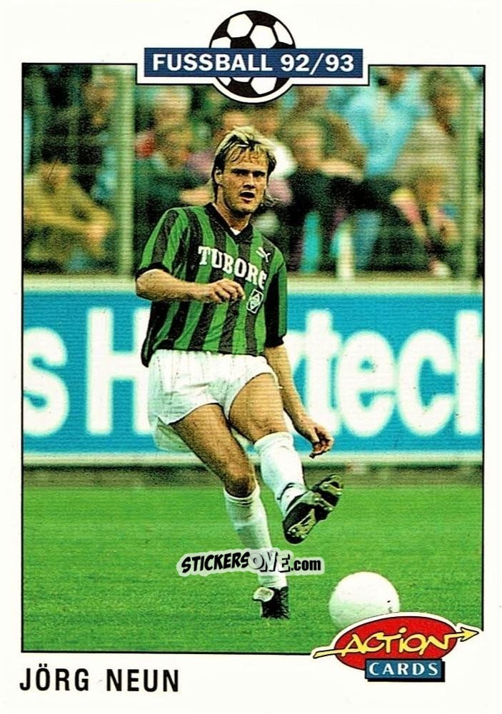 Sticker Jorg Neun - Bundesliga Fussball 1992-1993 Action Cards n. 143 - Panini