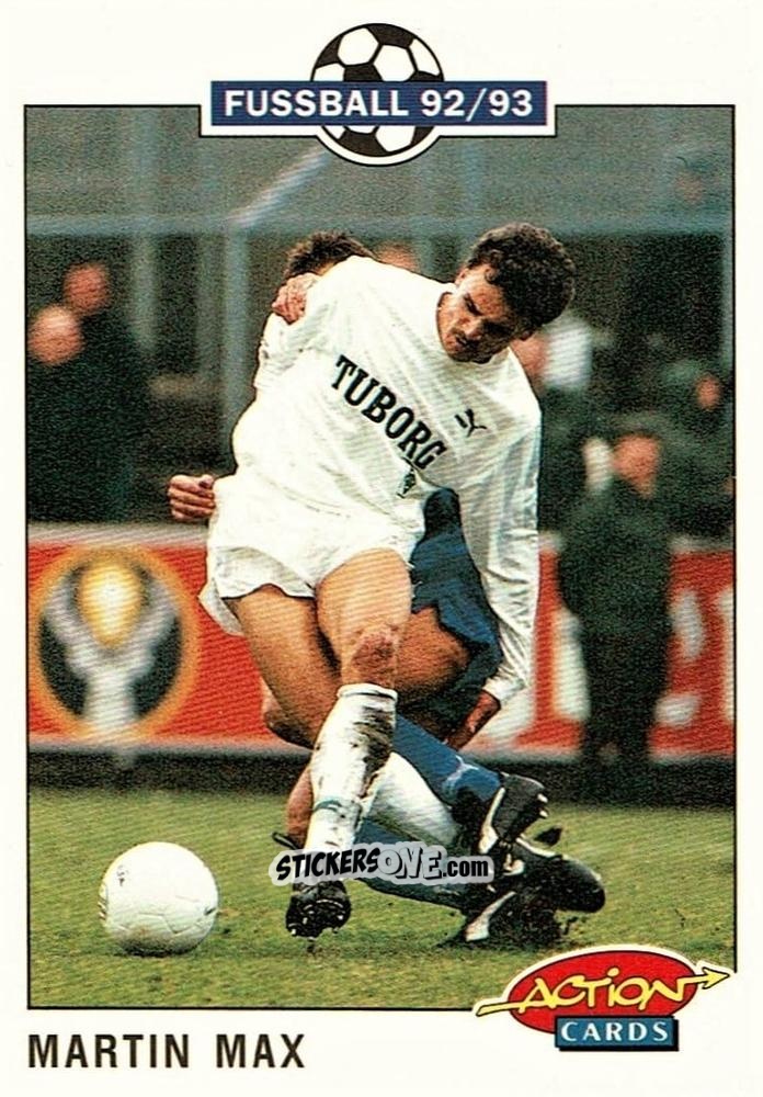 Figurina Martin Max - Bundesliga Fussball 1992-1993 Action Cards n. 145 - Panini