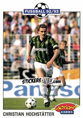 Sticker Christian Hochstatter - Bundesliga Fussball 1992-1993 Action Cards n. 146 - Panini