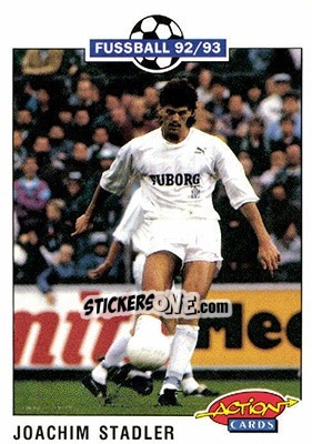 Cromo Joachim Stadler - Bundesliga Fussball 1992-1993 Action Cards n. 150 - Panini