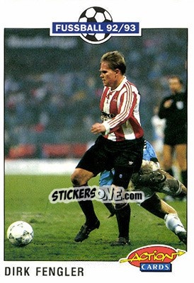 Figurina Dirk Fengler - Bundesliga Fussball 1992-1993 Action Cards - Panini
