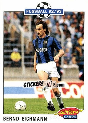 Sticker Bernd Eichmann - Bundesliga Fussball 1992-1993 Action Cards n. 187 - Panini
