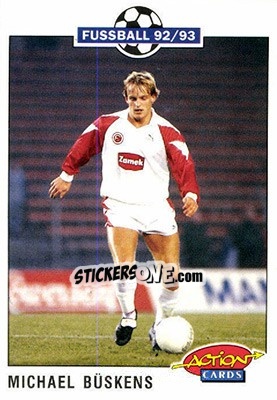 Sticker Michael Buskens - Bundesliga Fussball 1992-1993 Action Cards - Panini