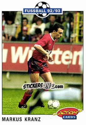 Figurina Markus Kranz - Bundesliga Fussball 1992-1993 Action Cards - Panini