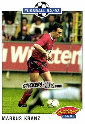 Figurina Markus Kranz - Bundesliga Fussball 1992-1993 Action Cards n. 216 - Panini