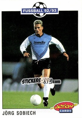 Sticker Jorg Sobiech - Bundesliga Fussball 1992-1993 Action Cards n. 230 - Panini