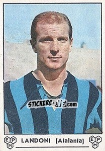 Sticker Graziano Landoni - Calciatori 1964-1965 n. 9 - Panini