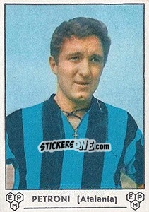 Sticker Bruno Petroni - Calciatori 1964-1965 n. 12 - Panini