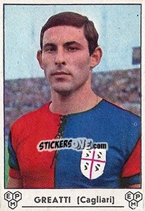 Sticker Ricciotti Greatti - Calciatori 1964-1965 - Panini