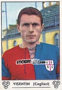 Sticker Bruno Visentin - Calciatori 1964-1965 n. 43 - Panini