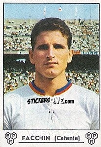 Sticker Carlo Facchin - Calciatori 1964-1965 n. 61 - Panini