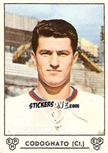Sticker Sergio Codognato - Calciatori 1964-1965 - Panini