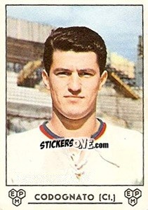 Cromo Sergio Codognato - Calciatori 1964-1965 - Panini