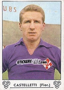 Sticker Sergio Castelletti - Calciatori 1964-1965 n. 69 - Panini