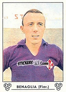Sticker Renato Benaglia - Calciatori 1964-1965 - Panini