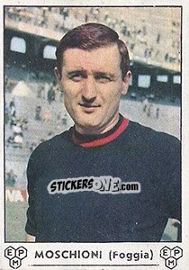 Sticker Giuseppe Moschioni - Calciatori 1964-1965 - Panini