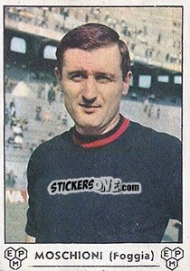 Sticker Giuseppe Moschioni - Calciatori 1964-1965 n. 84 - Panini