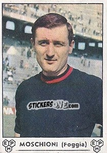 Figurina Giuseppe Moschioni - Calciatori 1964-1965 - Panini