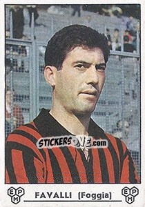 Sticker Armanno Favalli - Calciatori 1964-1965 n. 91 - Panini