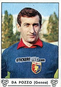 Sticker Mario Da Pozzo - Calciatori 1964-1965 - Panini
